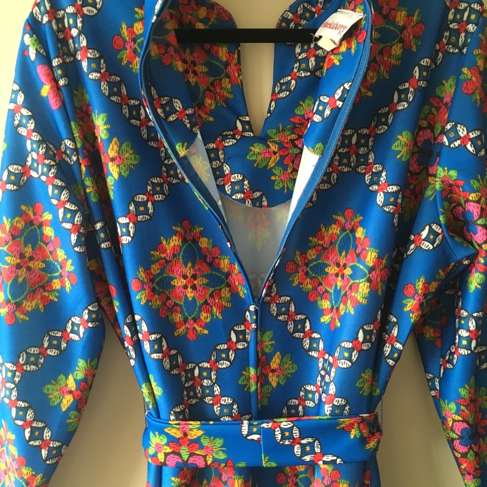 SOLD vintage Boho 70s hippie maxi dress L Checkaberry - Picture 5 of 8